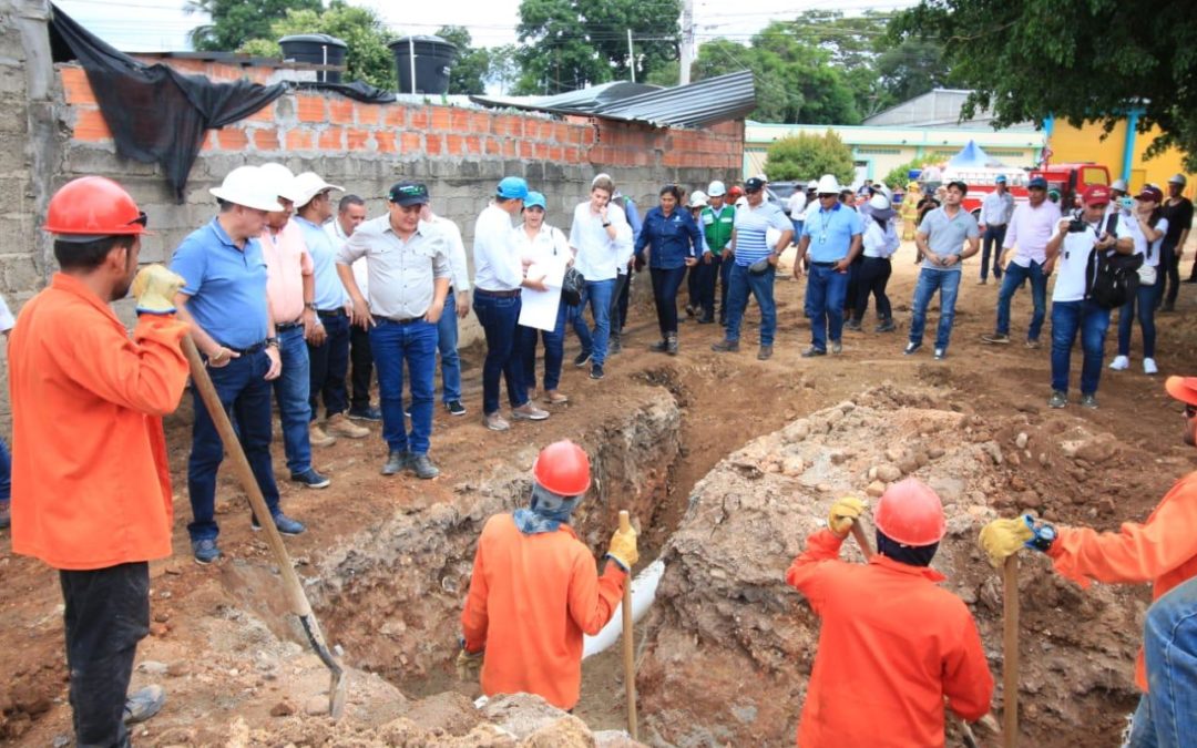 Boletín N° 24 – Más de un 60% de avance en la optimización de las redes de acueducto de Aguachica, reportó Gobernador Ovalle.