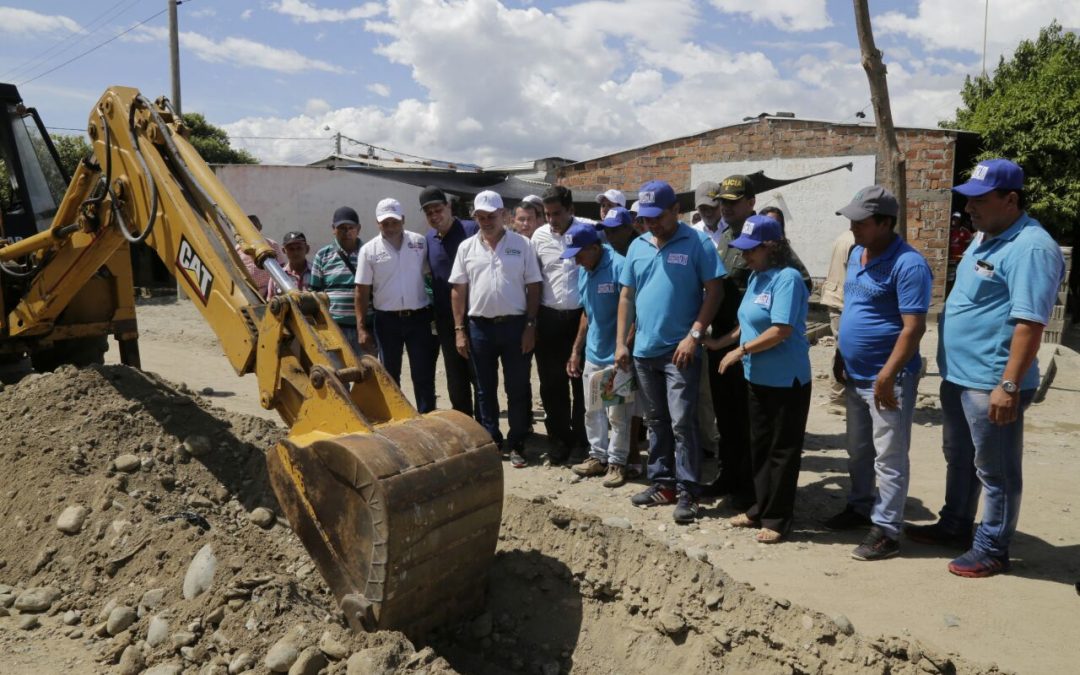Boletín Nº 19 – Gobernador Franco Ovalle y Aguas del Cesar iniciaron construcción y optimización de alcantarillado sanitario de San Alberto.