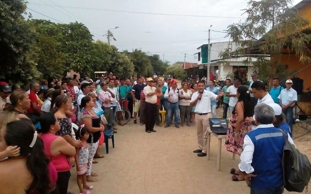 Boletín Nº 18 – Con comunidad de San Alberto, Aguas del Cesar socializó la construcción del alcantarillado sanitario.