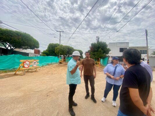Visita avance construcción alcantarillado pluvial colector Valledupar
